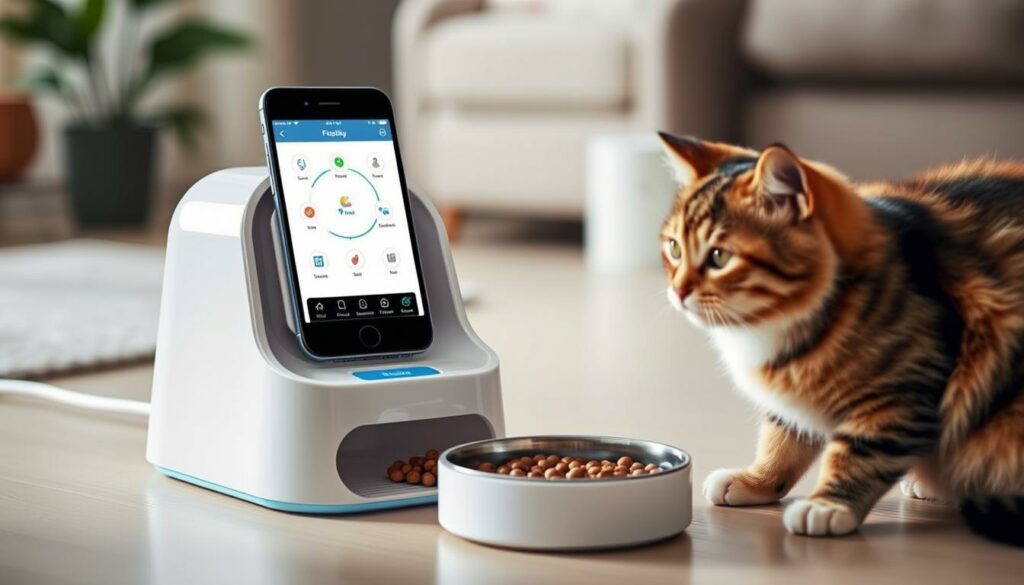 Futterautomat für Katzen mit App-Steuerung