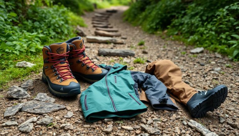 Wanderschuhe und Outdoor-Bekleidung