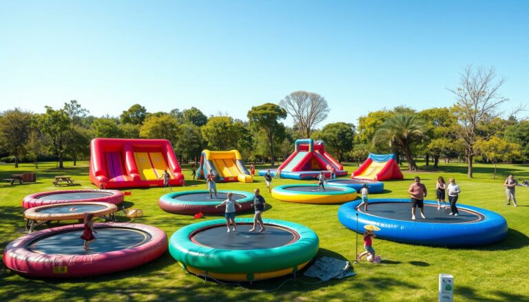 aufblasbare Trampoline